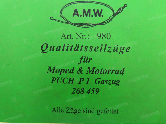 Bowdenzug Puch P1 Gaszug A.M.W. 